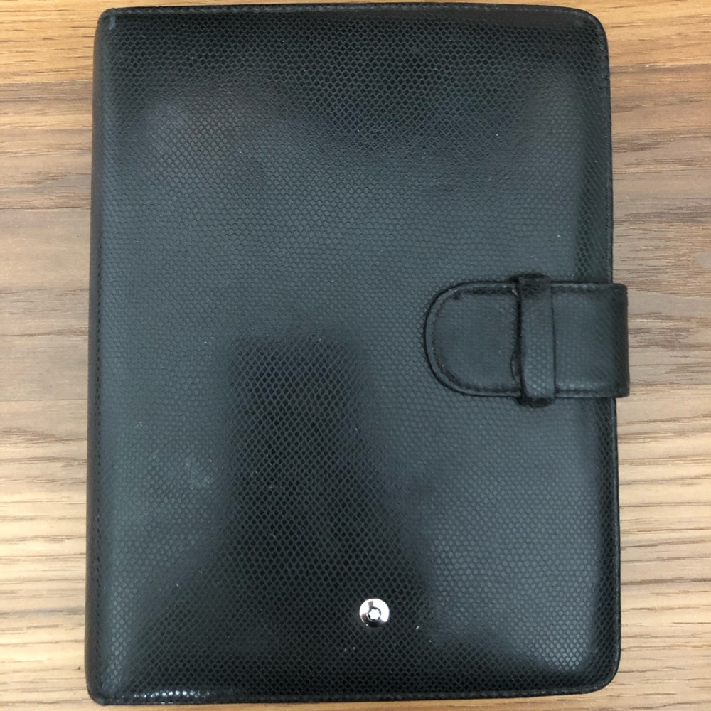 Authentic Montblanc leather planner